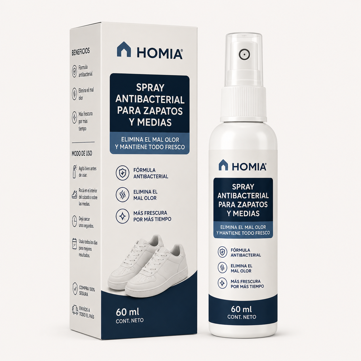 Spray Antibacterial Zapatos y Medias - HOMIA